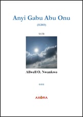 Anyi Gabu Abu Onu SATB choral sheet music cover